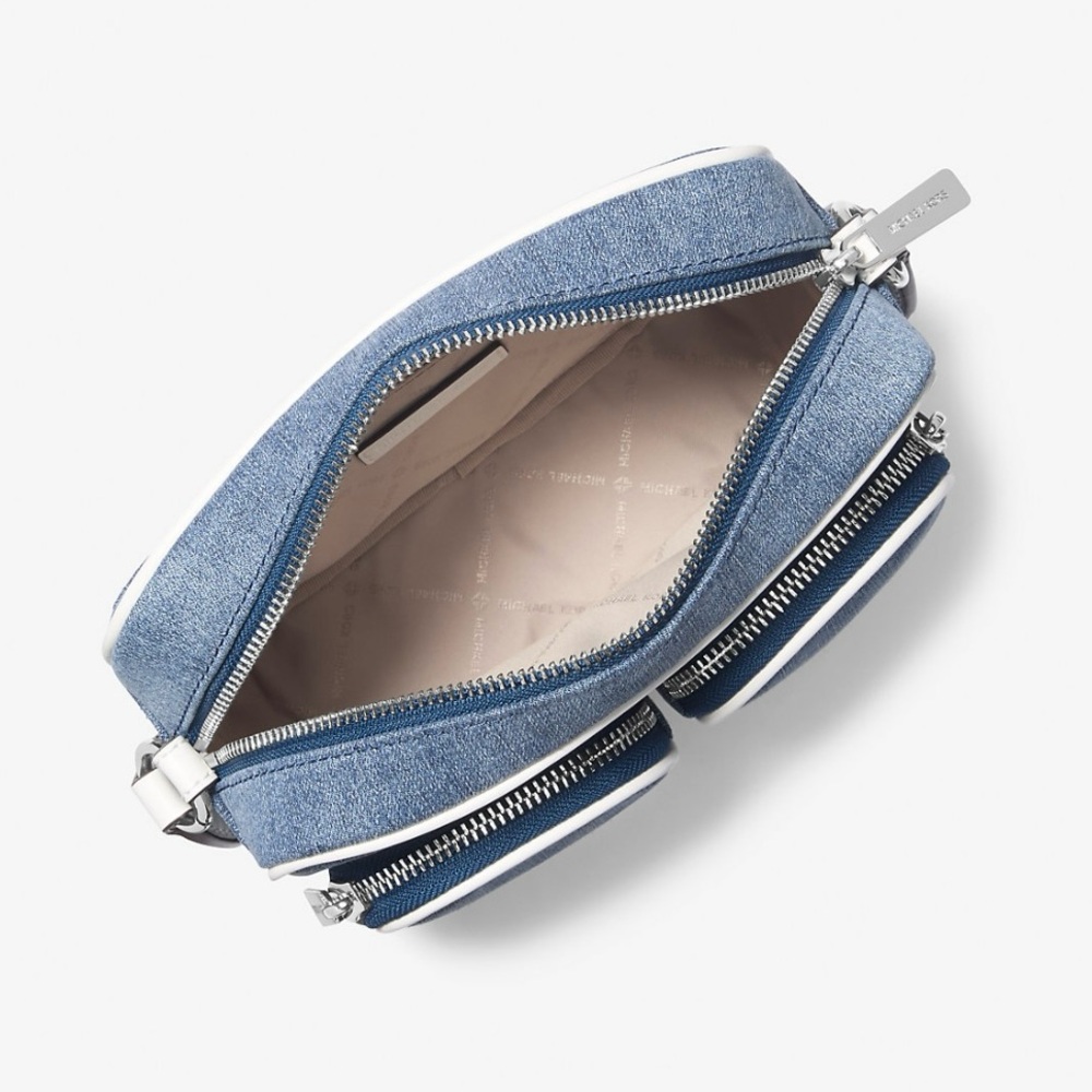 Michael Kors Denim Crossbody with detachable airpod case and coinpouch $448 - Picture 4 of 9